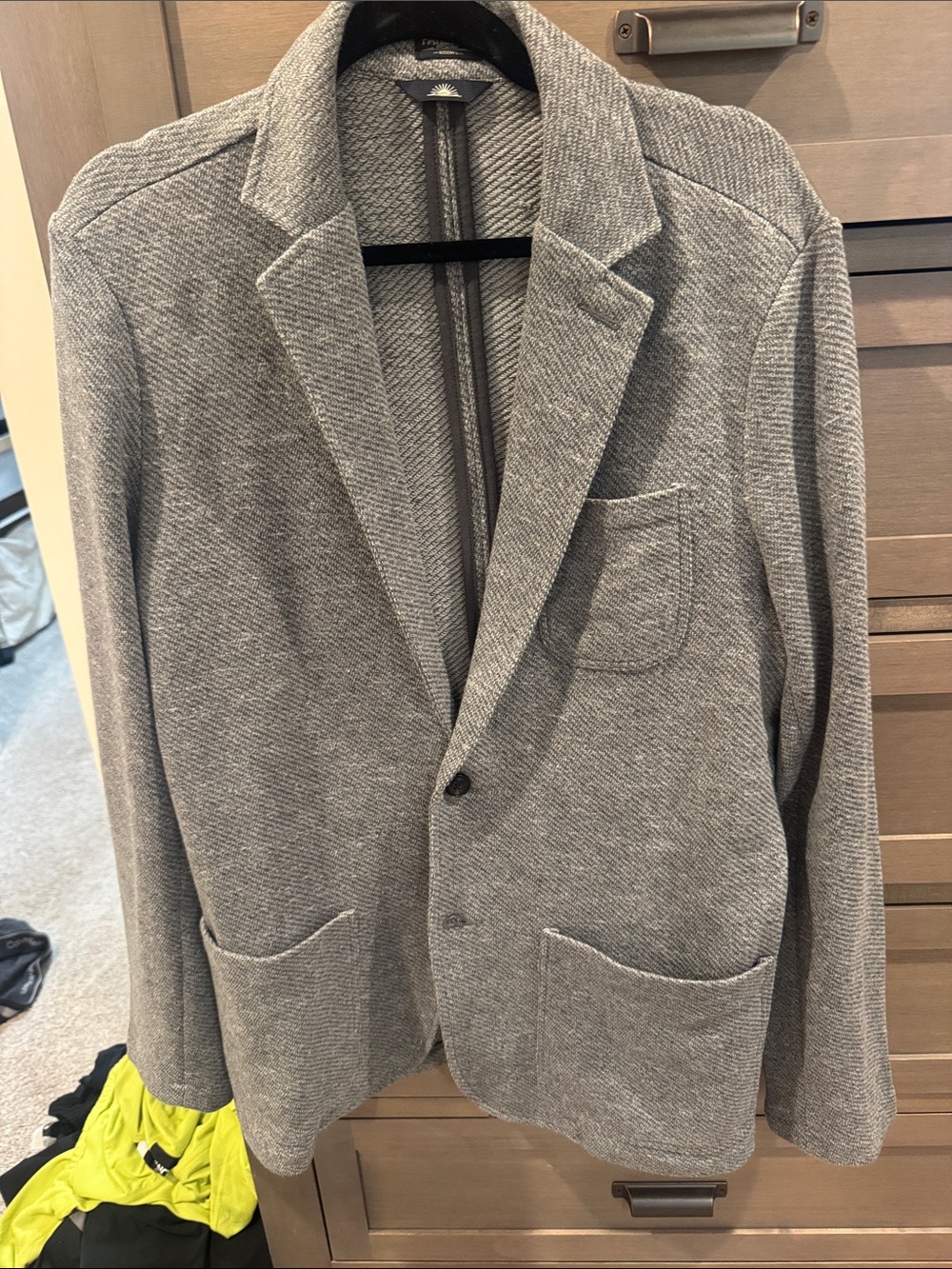 Faherty Men's Grey Knit “Inlet” Blazer